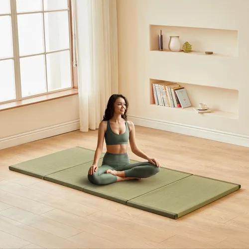 Miniatura 9 de HAGiHARA Tapete de tatami japonés, tapete plegable portátil de hierba Rush, colchón de futón tradicional para meditación, yoga, dormir o uso