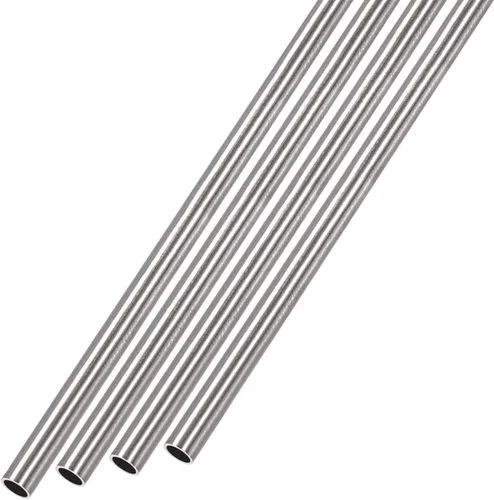 Miniatura 22 de METALLIXITY Tubo de acero inoxidable 304 (0.039 in de diámetro x 0.006 in de alto x 11.811 in de largo), 4 piezas, tubo recto, para muebles