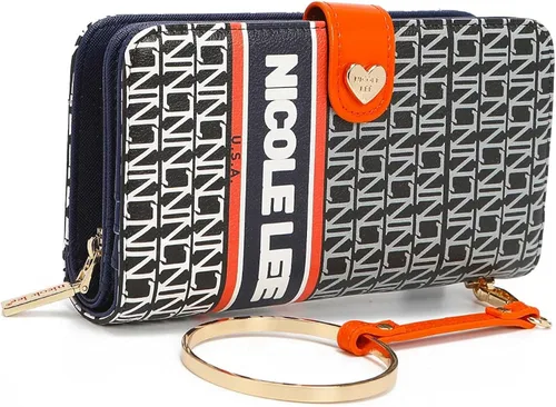 Miniatura 3 de Nicole Lee Mini cartera de color y estilo con impresión exclusiva y pulsera desmontable y bloqueo RFID