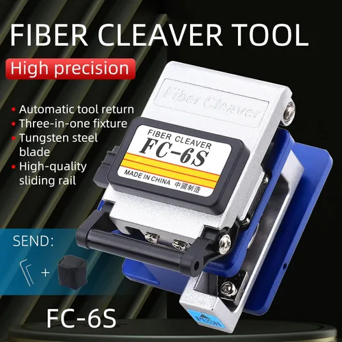 Miniatura 6 de Kit de herramientas de fibra óptica FTTH con cortador 36000 FC-6S y cable de caída de fibra óptica Pelacables de fibra óptica CFS-3 acero inoxidable