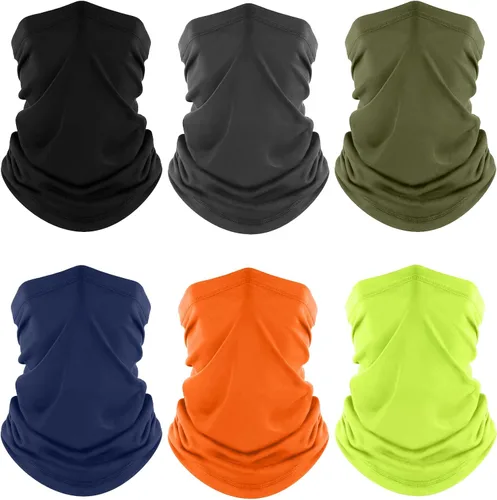 Miniatura 45 de Fuinloth Polaina para el cuello, paquete de 6 unidades de máscara facial con protección UV refrescante para hombres y mujeres