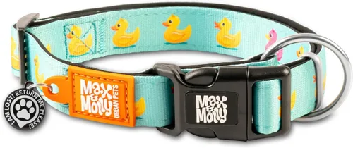 Miniatura 19 de Max & Molly Urban Pets Smart ID - Collar para perro con etiqueta de seguridad QR Gotcha! para mascotas y perfil de mascota personalizado, neopreno