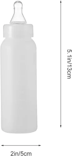 Miniatura 7 de 6 unids de cordero biberones de alimentación animal cordero cabra leche ternero leche alimentador para ovejas s blanco 8.5 fl oz