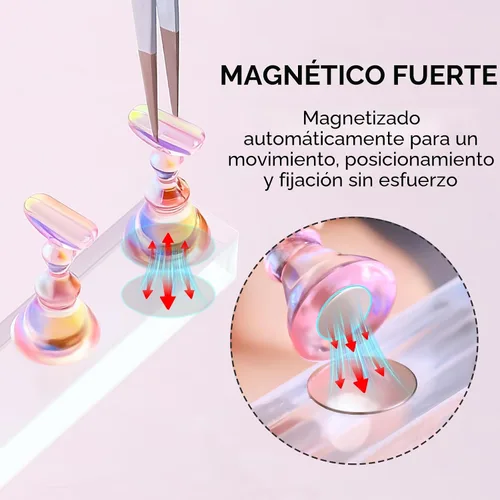 Miniatura 3 de Makartt Soporte de uñas para uñas a presión, práctica de pintura artística, soporte magnético para pintar uñas, soporte para diseños de uñas