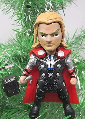 Miniatura 2 de Avengers Super Hero Thor - Juego de adornos de Navidad, diseño único de plástico inastillable