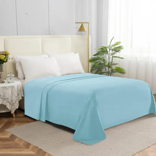 Elegant Comfort Sábana encimera de 1 pieza de calidad hotelera, lujosa y suave, 1500 hilos, calidad egipcia, resistente a arrugas, manchas y