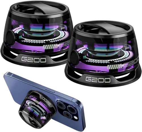 Miniatura 9 de Yaslayp Altavoz Bluetooth magnético multifuncional G200 con luz RGB, altavoz magnético inalámbrico impermeable para teléfonos, tabletas