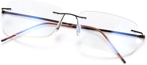 YIMI Progressive - Lentes de lectura multienfoque sin montura UV400 para computadora, anti luz azul, lentes de transición para hombres y mujeres