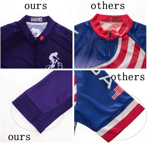 Miniatura 4 de Jersey de ciclismo para hombre, verano anti-sudor camisas de ciclismo transpirable ropa de ciclismo equipo de carretera ropa de ciclismo de secado