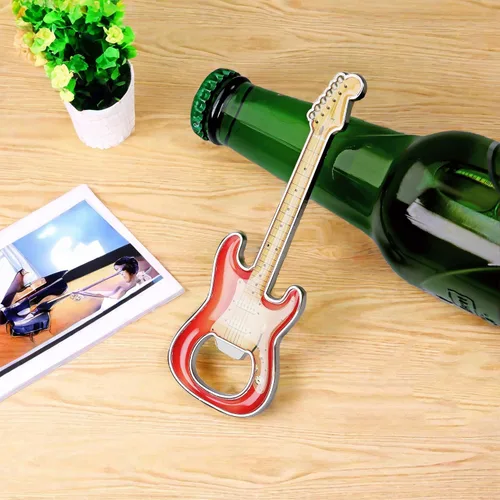 Miniatura 4 de 1 pieza/set abridor de botellas abridor de cerveza abridor de botella con forma de guitarra abridor de guitarra regalo accesorios de cocina