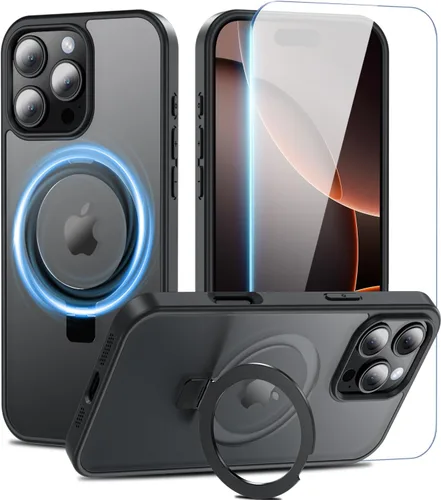 Miniatura 9 de Fin2feel Funda Magnética para iPhone 12/iPhone 12 Pro con Protector de Pantalla, Compatible con MagSafe, Funda de Teléfono con Soporte Stash