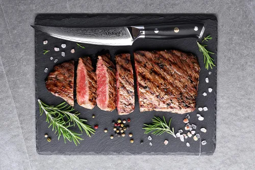 Miniatura 3 de Oxford CHEF Cuchillo de deshuesado (filetear) de 6.5 pulgadas, mejor Damasco, japonés, VG10 Super Steel de 67 capas de acero inoxidable de alto