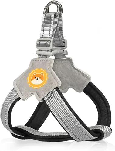COODEO Arnés antitirones para perro con acolchado de malla transpirable, tiras reflectantes, diseño antiescape, ajuste rápido para entrenar y