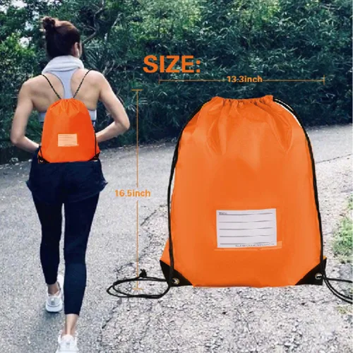 Miniatura 58 de CODOBON Paquete de 20 bolsas con cordón, mochila de cuerda de dibujo a granel, bolsa de bricolaje para gimnasio, deportes, bolsa para mujeres