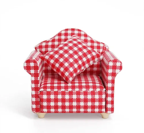 Miniatura 20 de Odoria 1/12 Silla en miniatura Sillón Accesorios para muebles de casa de muñecas, color blanco