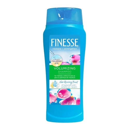 FINESSE Champú voluminizador Volumize + Strengthen, 13 onzas (paquete de 6), añade volumen y fuerza al cabello fino o fino para un cabello de