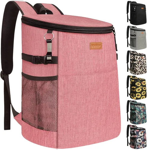 Miniatura 28 de Mochila Enfriadora de Camping para 30 Latas, Mochilas Enfriadoras Suaves Aisladas a Prueba de Fugas Bolsa Enfriadora de Viaje Impermeable Almuerzo