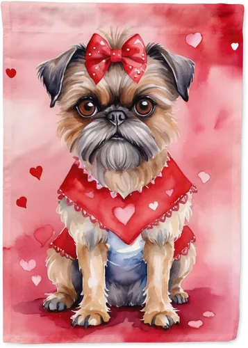 Miniatura 92 de Caroline's Treasures DAC5292CHF - Bandera de Border Collie My Valentine House para porche, grande, con manga para porche, para colgar en la pared