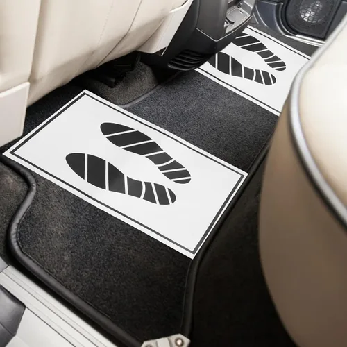Miniatura 8 de Veemoon - 50 alfombrillas desechables para autos, almohadillas de papel portátiles de 19.68 x 14.96 pulgadas, alfombrillas plegables de papel