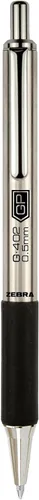 Miniatura 5 de Zebra Pen - Bolígrafos de gel retráctiles STEEL G-402 - Punta fina de 0.020 in - Tinta negra lisa - Tinta de secado rápido para evitar manchas ni