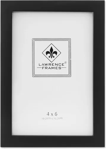 Miniatura 104 de Lawrence Frames Marco de fotos de madera negra, colección Gallery, 2 x 3 pulgadas, negro