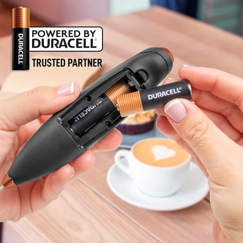 Miniatura 109 de Zulay Milk Boss Espumador de leche potente manual, hace espuma para latte, batidor para mezclar bebidas, café, miniespumador para capuchino, frappé