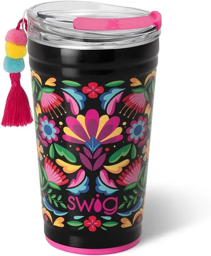 Miniatura 42 de Swig Life - Vaso aislante de 22 onzas, vaso de viaje para café con tapa, taza de café para viaje compatible con portavasos, de acero inoxidable