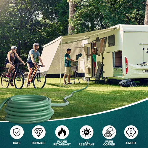 Miniatura 9 de Stright Cable de extensión de alimentación para RV de 100 pies 30 amperios, cable de extensión de alimentación para RV NEMA TT-30P macho a TT-30R