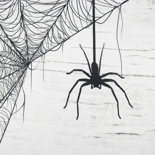 Miniatura 6 de LB Cortina de ducha de árbol muerto de terror y telaraña, cortina de ducha de baño, decoración de baño de Halloween, telón de fondo de madera