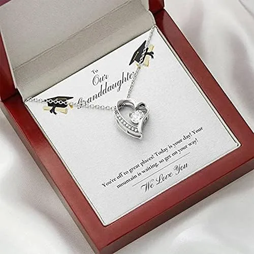 Miniatura 5 de Collar con colgante Felicitaciones por tu graduación para nieta, regalo para cumpleaños, Navidad, día de San Valentín, día de la madre, collar