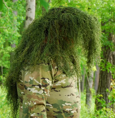 Miniatura 3 de Sombrero Ghillie Boonie, equipo de caza ligero de camuflaje esencial, sombrero Mil-Spec Atlanco, tamaño variante