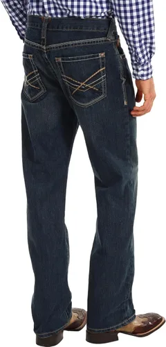Miniatura 3 de Ariat M5 - Jeans de pierna recta y apilables, para hombre, tiro bajo, corte ajustado