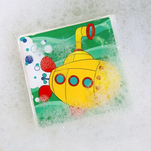 Miniatura 7 de Nuby Libro de Baño Divertido con Páginas Impermeables y Chirriador Sorpresa, Educación Temprana, 0 M+ (Las Impresiones Pueden Variar)