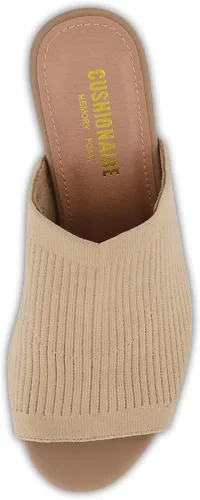 Miniatura 5 de CUSHIONAIRE Sandalias de tacón de punto Nima para mujer + espuma viscoelástica, anchos disponibles