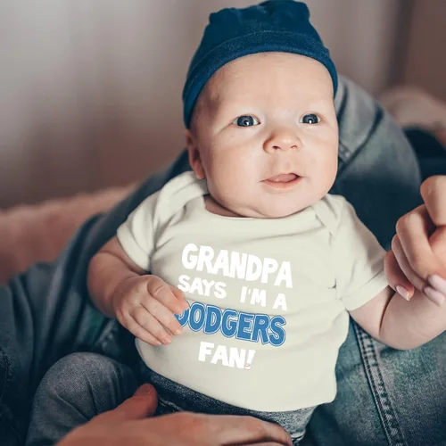 Miniatura 5 de NanyCrafts 'Grandpa Says I'm a Dodgers Fan Baby Body Body para bebé Dodgers