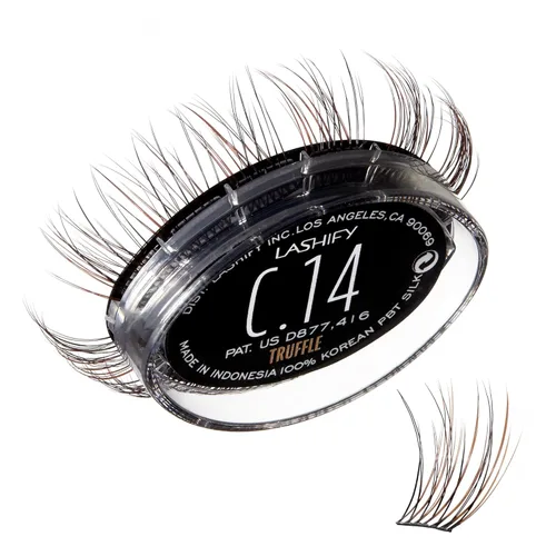 Miniatura 32 de Lashify Curl - Extensiones de pestañas Gossamer DIY de 0.394 pulgadas, color negro, pestañas postizas fáciles para un aspecto natural