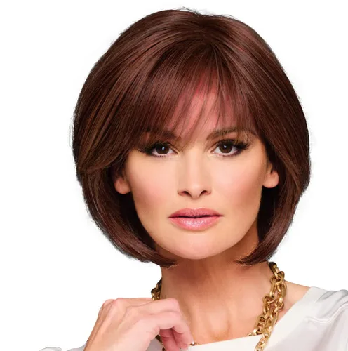 Miniatura 35 de Raquel Welch Made You Look Chin-Length Chic Bob, 100% atado a mano por ropa de pelo, gorra pequeña promedio, RL10/12 castaño iluminado por el sol