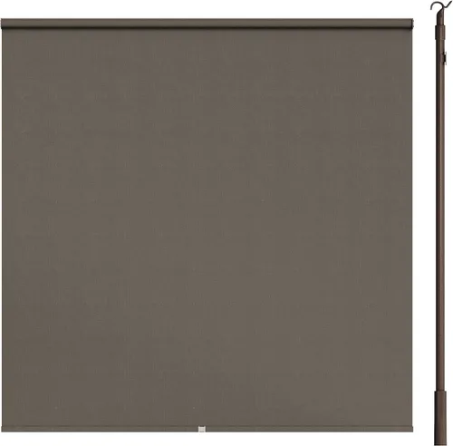 ZOKSUN Persiana enrollable para exteriores, 6 pies de ancho x 6 pies de alto, persianas enrollables para patio, persianas enrollables exteriores