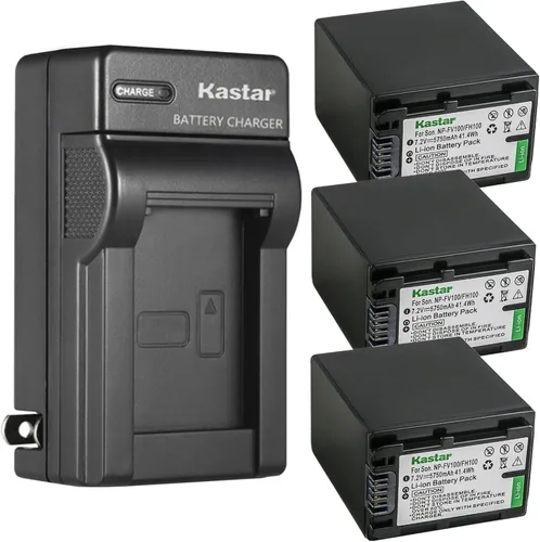 Miniatura 6 de Kastar Reemplazo del cargador de batería de pared de CA NP-FV100 para Sony HDR-CX130, HDR-CX150, HDR-CX155, HDR-CX160, HDR-CX180, HDR-CX190