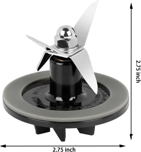 Miniatura 2 de Piezas de repuesto Asamblea de cuchilla de licuadora con 3 piezas de juntas de licuadora, apto para Cuisinart CBT-500, SB5600, CB600