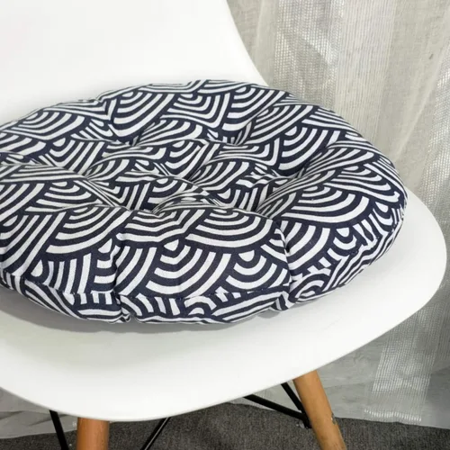 Miniatura 4 de vctops Cojín redondo suave bohemio para silla de jardín, patio, hogar, cocina, oficina, asiento, cojín de nube de 16 pulgadas de diámetro