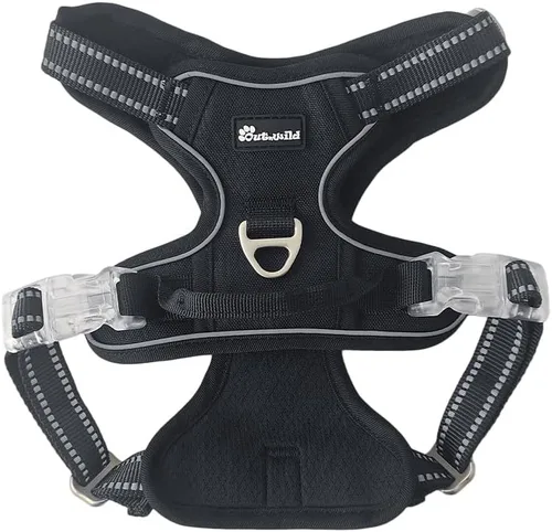 Miniatura 4 de OUT'N WILD - Arnés para perro sin tirones de calidad con 2 clips para correa. Chaleco Oxford ajustable suave acolchado reflectante sin
