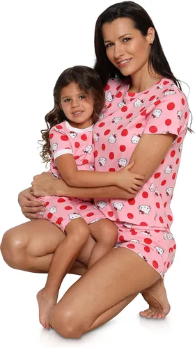 Miniatura 4 de Hello Kitty - Conjunto de pijama de 2 piezas para mujer, niña o niño pequeño