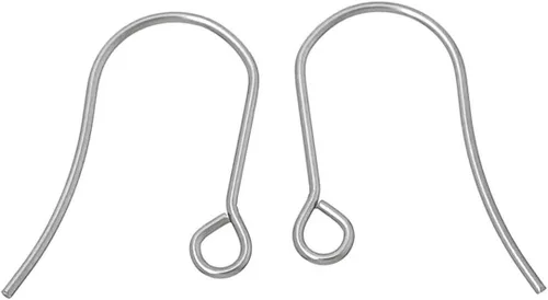 Miniatura 10 de 400 piezas Adabele Ganchos de Alambre para Pendientes Tipo Pez con Extremo de Bola de Acero Inoxidable Quirúrgico Hipoalergénico Grado 316 de 20mm