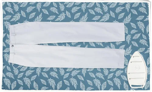 Miniatura 29 de Encasa XO - Almohadilla de planchado (grande 122 cm x 71 cm) con acolchado de 3 mm y soporte de plancha de silicona para prensado al vapor sobre