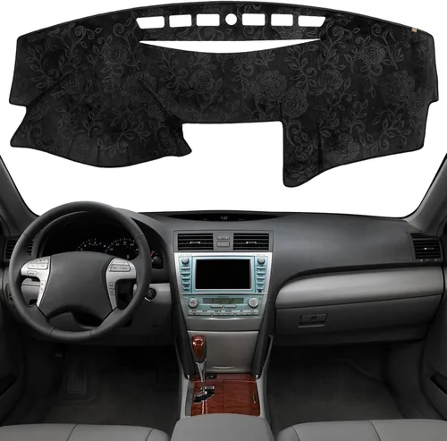 Miniatura 16 de Alfombrilla Cobertora para Salpicadero Compatible con Toyota Sienna 2010-2004 (Sin Modelos HUD), Alfombrilla Antirreflejos para Salpicadero