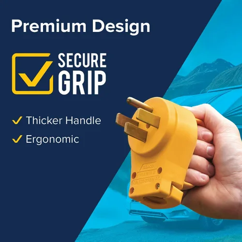Miniatura 5 de Camco 55255 Enchufe de repuesto de 50 Amperios PowerGrip