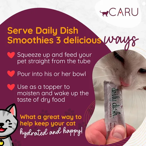 Miniatura 2 de Caru - Batidos diarios para platos - Golosinas de atún para gatos o alimentos para mascotas - Tubos de 0.5 onzas - 4 tubos por paquete - Paquete