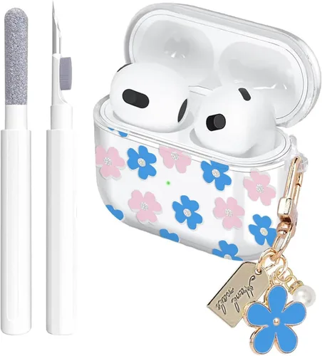 Miniatura 26 de Aircawin Funda transparente para Airpods, funda protectora a prueba de golpes para Airpod 1 y 2, accesorios de protección completa de TPU suave