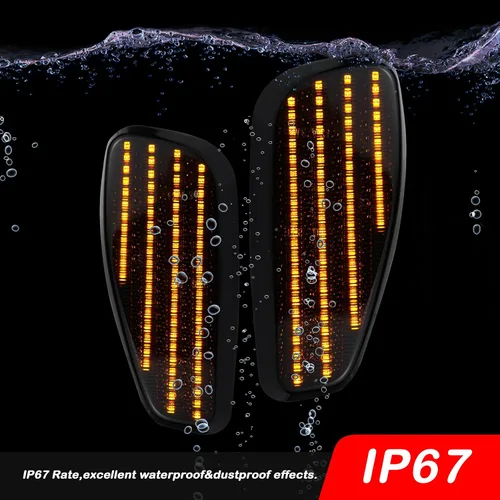 Miniatura 6 de Lentes ahumadas ámbar para guardabarros delantero LED, luces de marcador laterales compatibles con Jeep Renegade SUV 2015 2016 2017 2018 2019 2020
